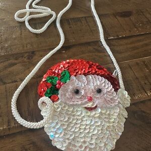 Sequin Santa Mini Bag